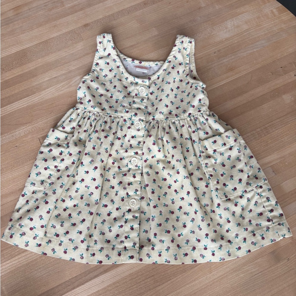 Vintage Carters Made in USA Cream Floral Casual Dress